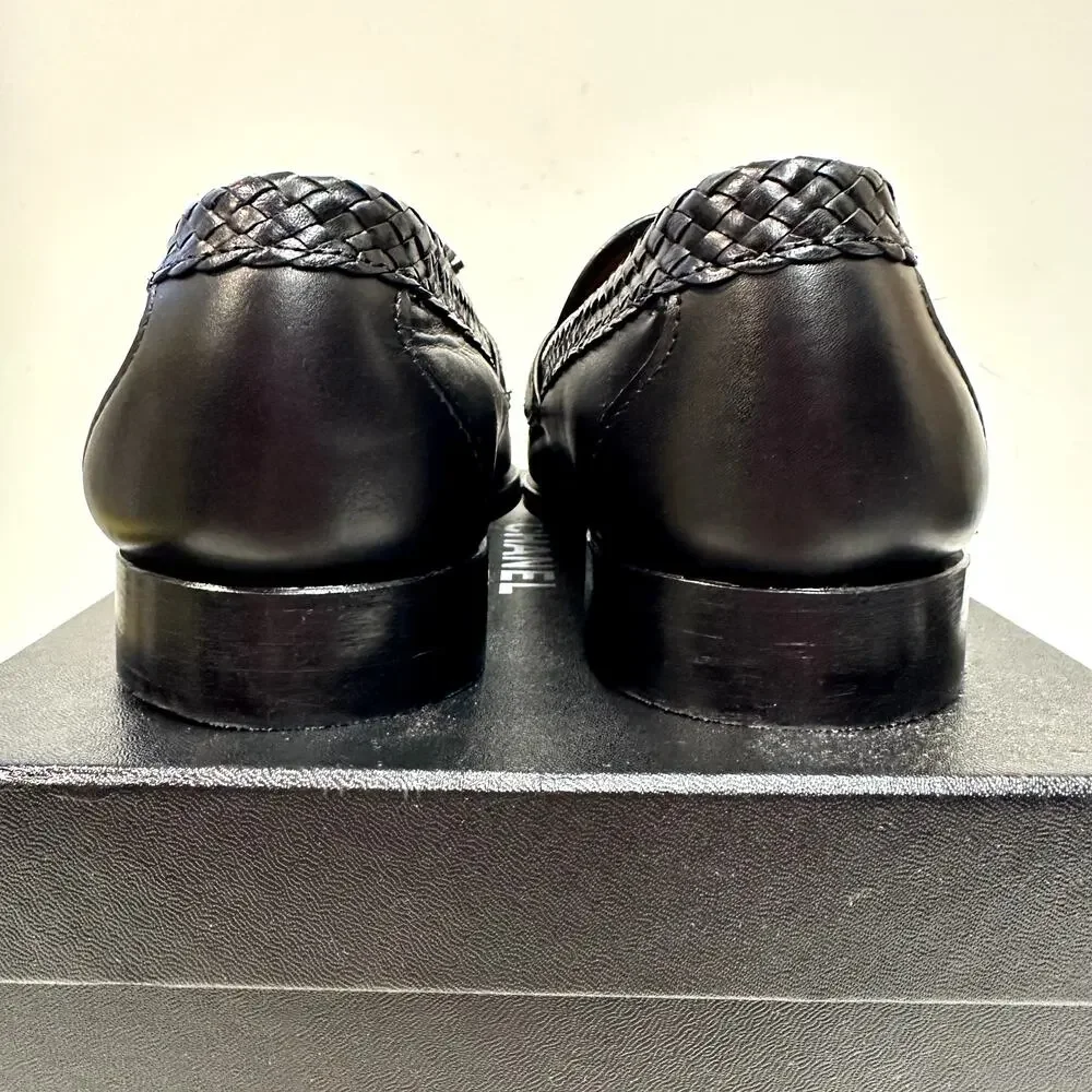 NWOT Allen Edmonds Maxfield Handsewn Tassel Loafer Moccasin Black USA 11 Wide E